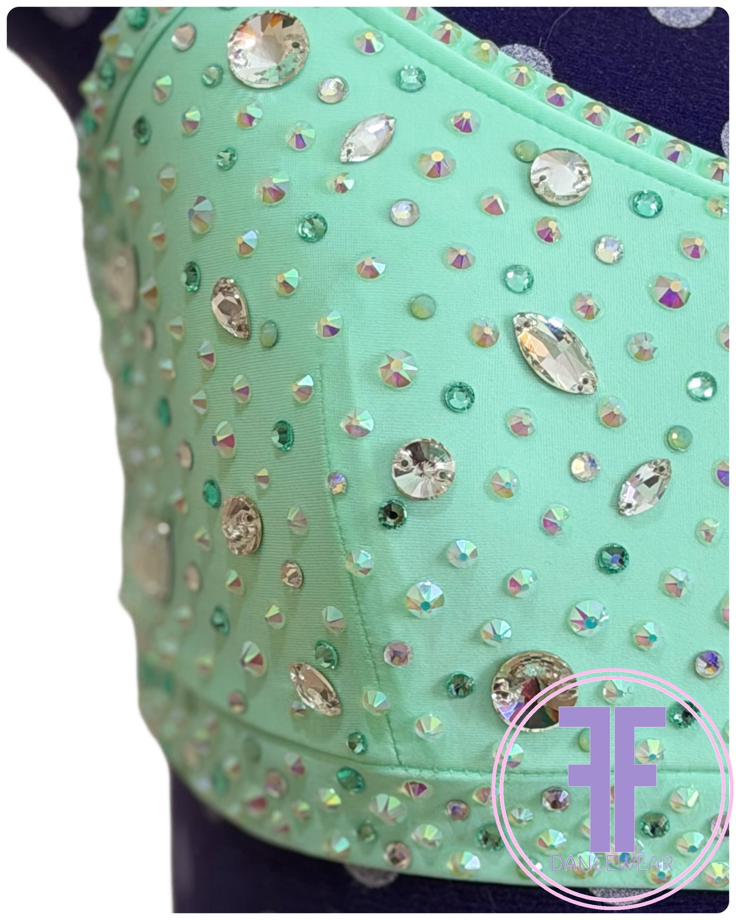 BESPOKE Spearmint Stoned Lyrical / Contemporary Dance Costume (AXS)