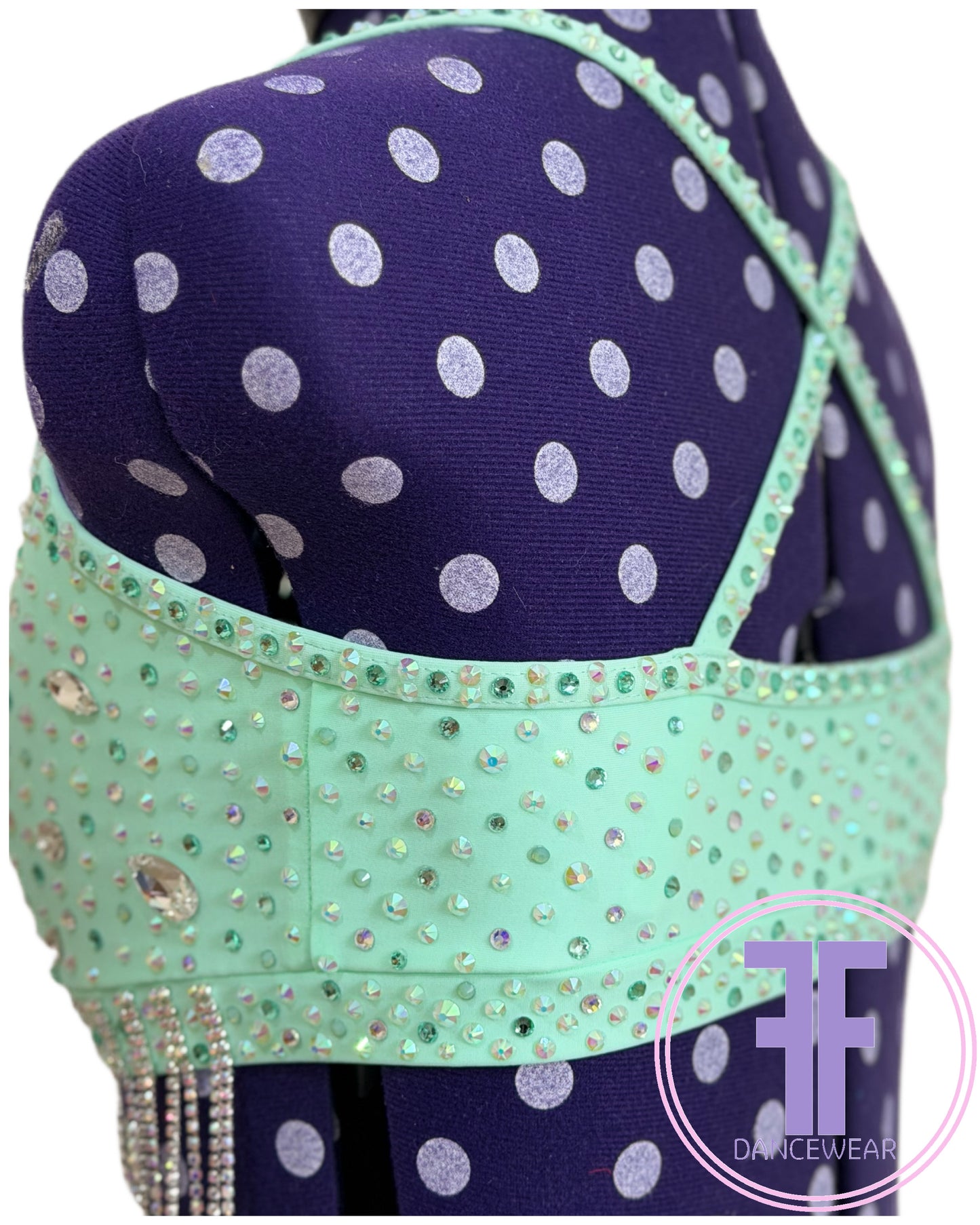 BESPOKE Spearmint Stoned Lyrical / Contemporary Dance Costume (AXS)