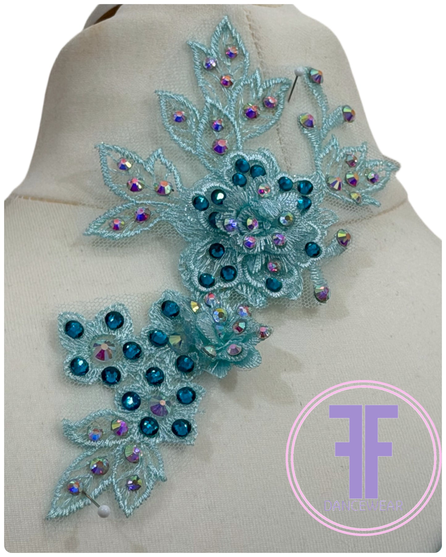 MELODY Pastel Rainbow & Blue Lyrical / Contemporary Dance Costume (11/12 yrs)