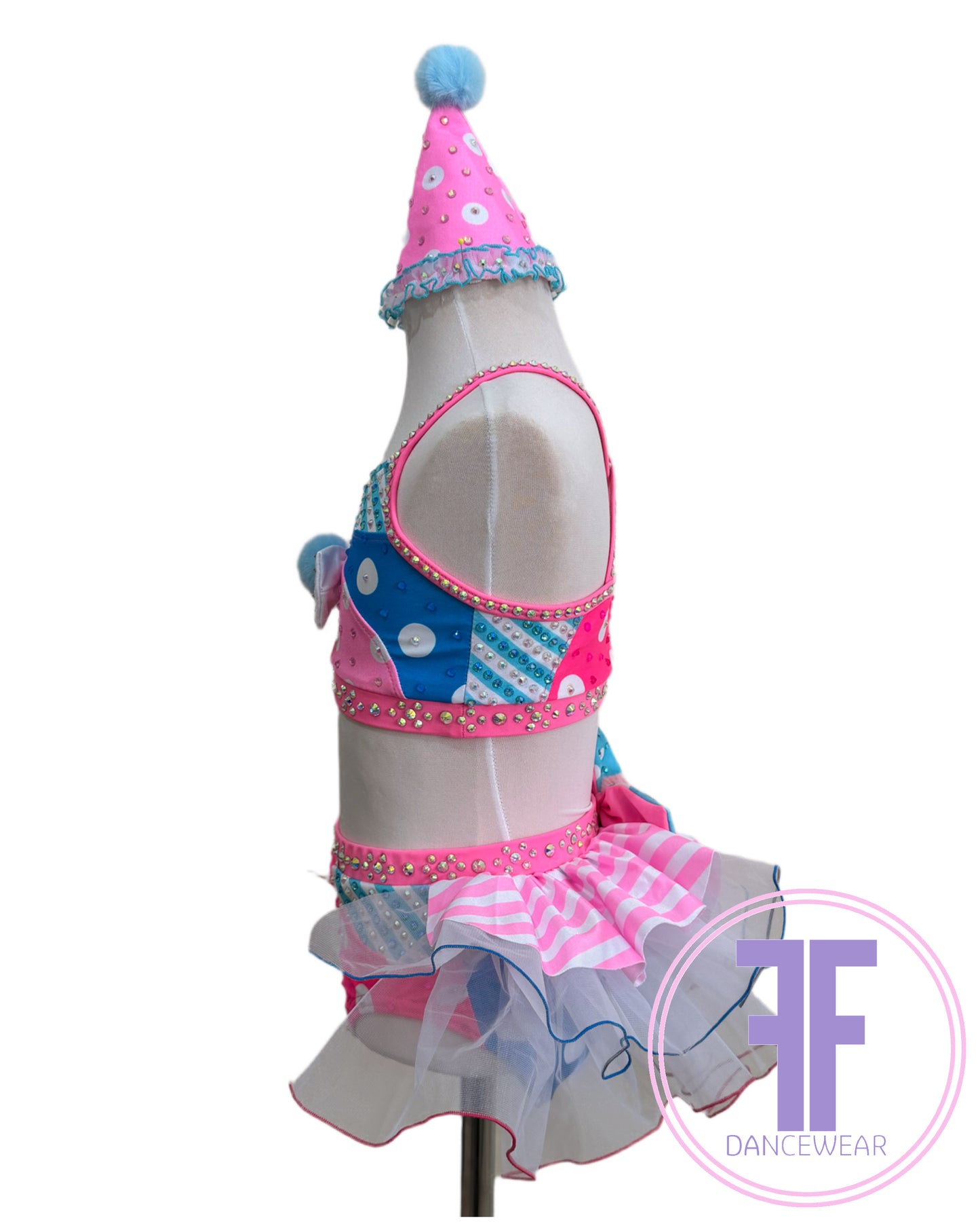 BESPOKE Circus Clown Stoned Modern / Tap Dance Costume (5/6 yrs)