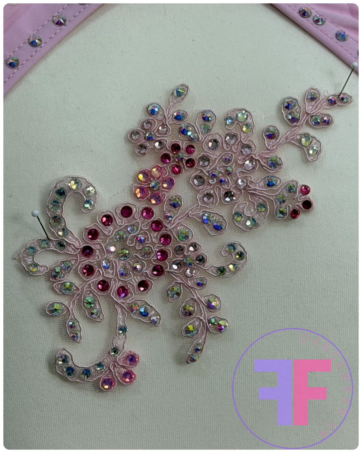 BESPOKE Pink Stoned Lyrical / Contemporary Dance Costume (LC)