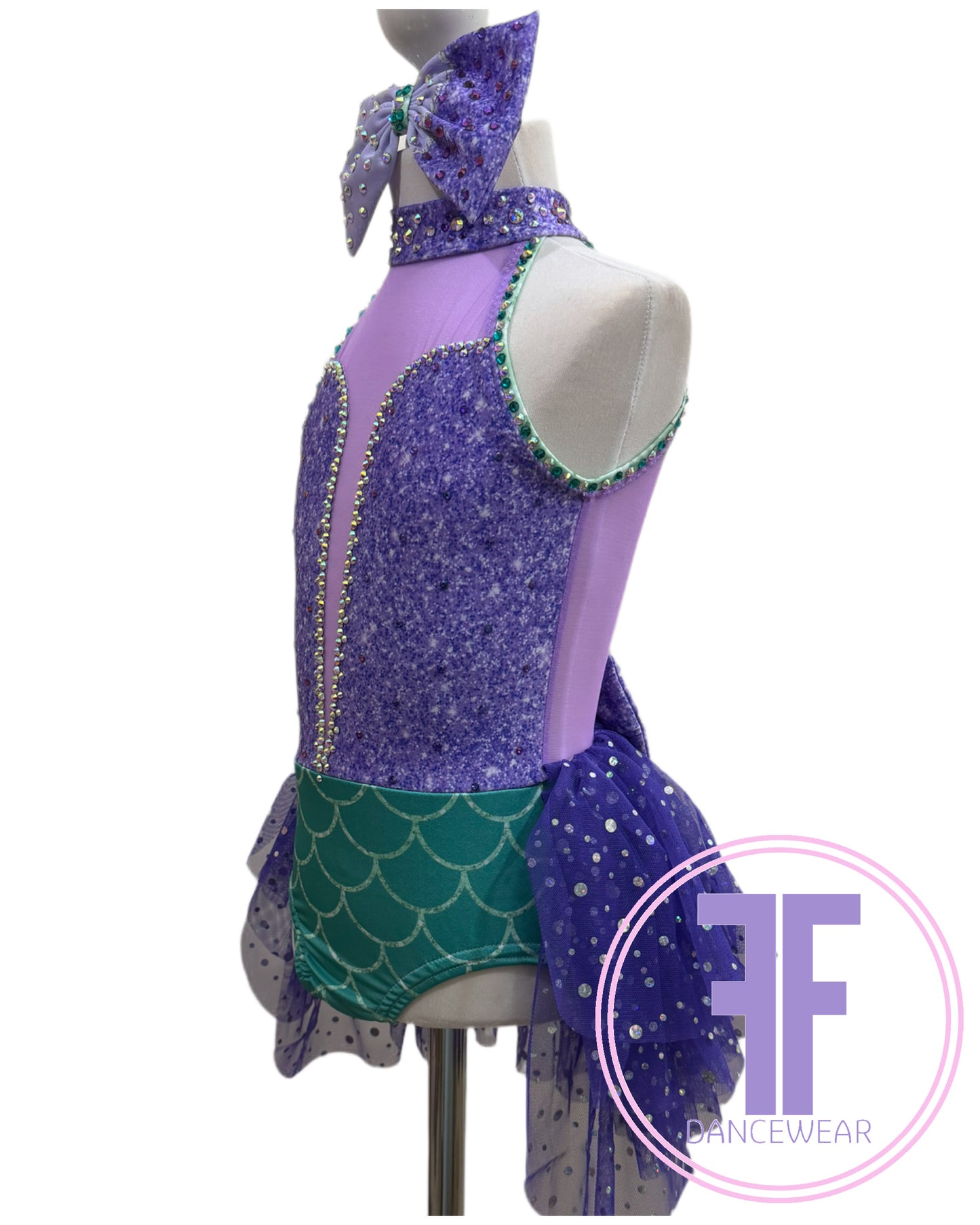 Bespoke Mermaid Inspired Dance Costume (Size 0 5/6 yrs)