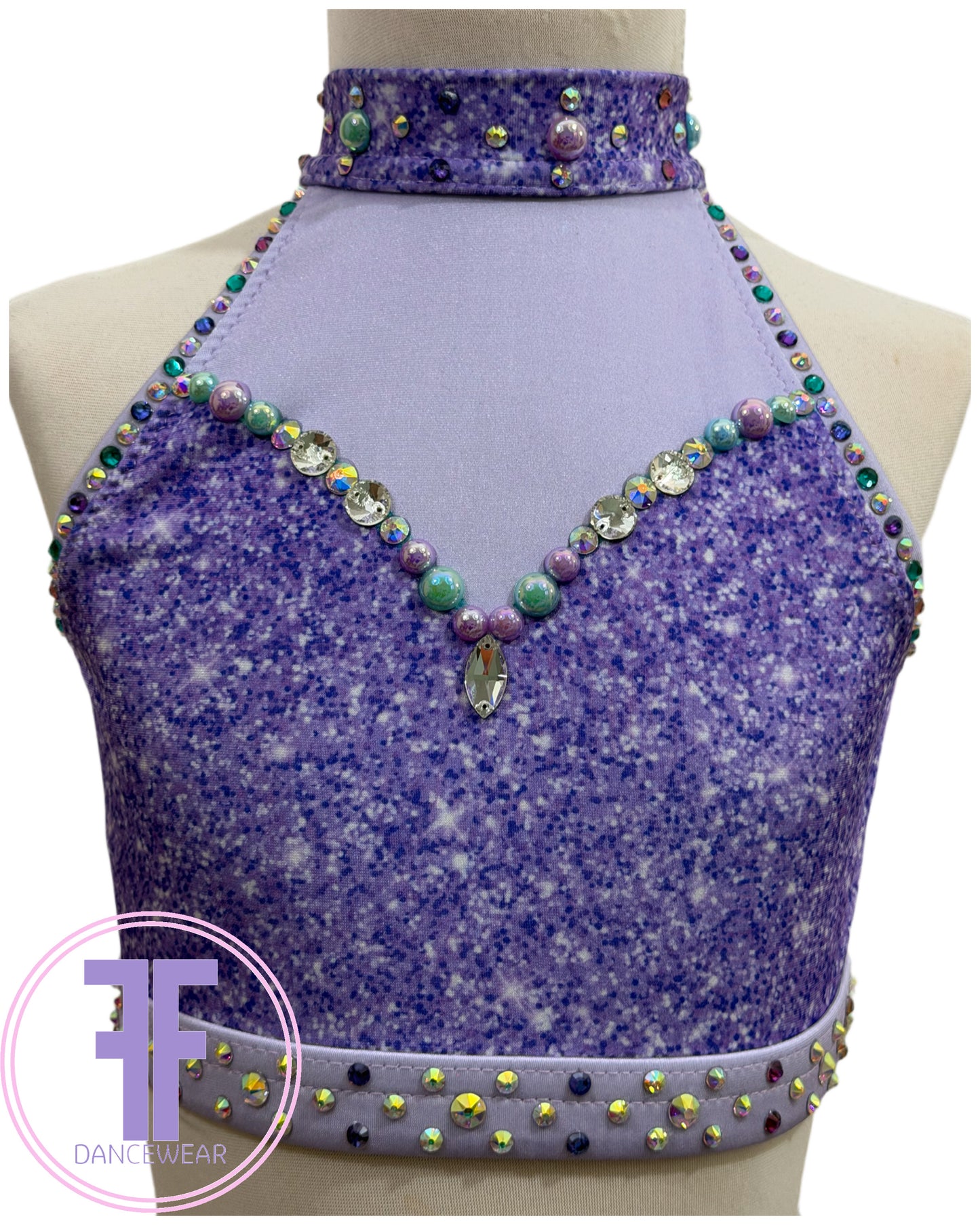 Bespoke Mermaid Inspired Dance Costume (Size 0 5/6 yrs)