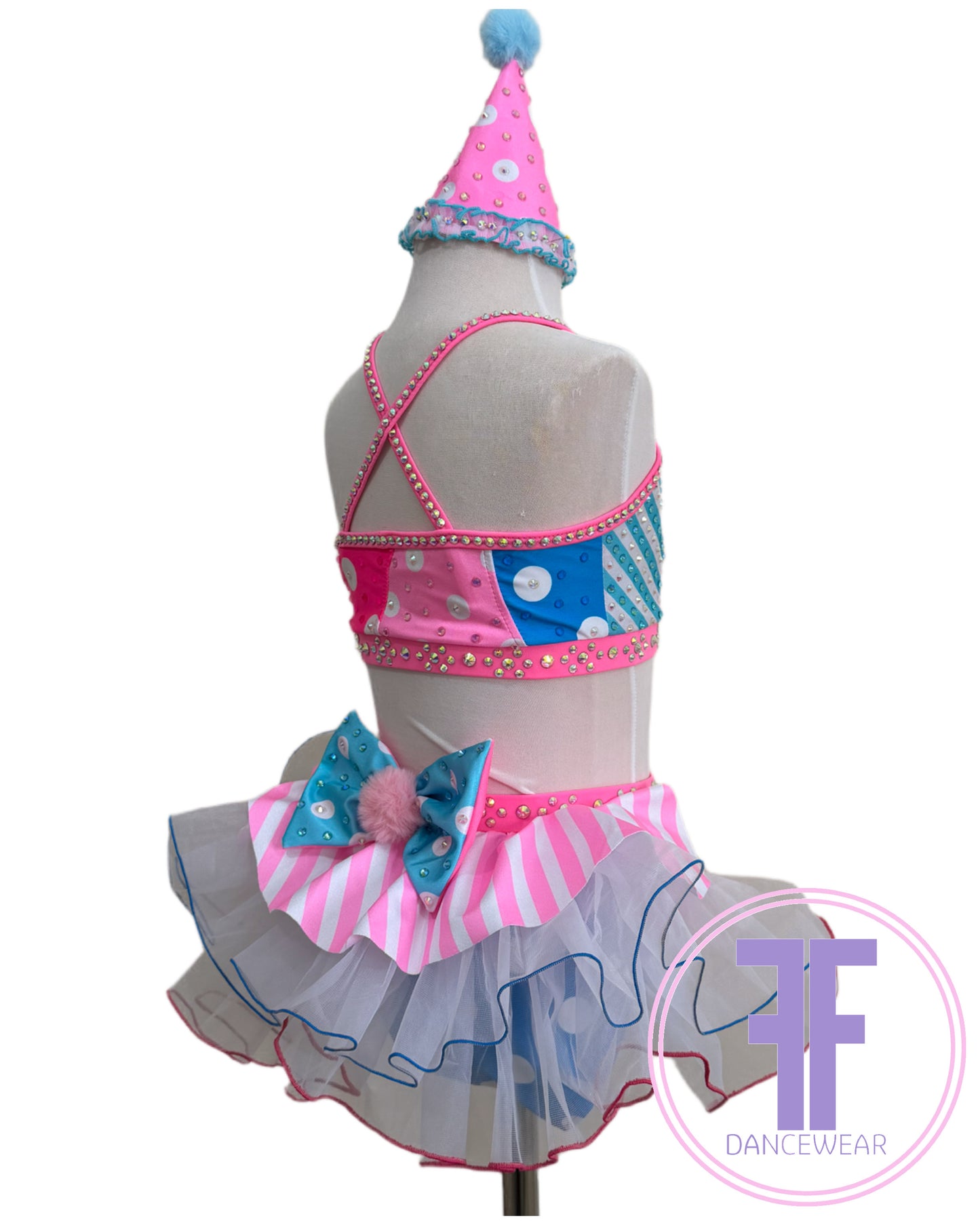 BESPOKE Circus Clown Stoned Modern / Tap Dance Costume (5/6 yrs)