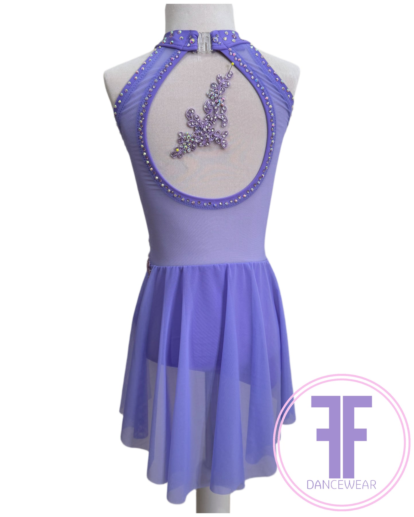 BESPOKE Lilac Stoned Lyrical / Contemporary Dance Costume (5/6 yrs)