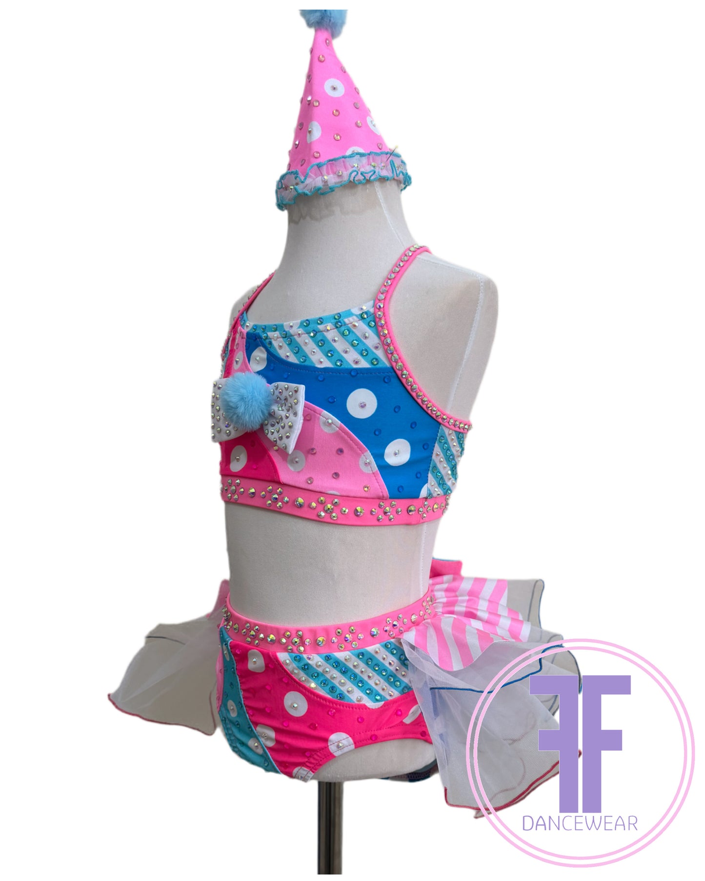 BESPOKE Circus Clown Stoned Modern / Tap Dance Costume (5/6 yrs)