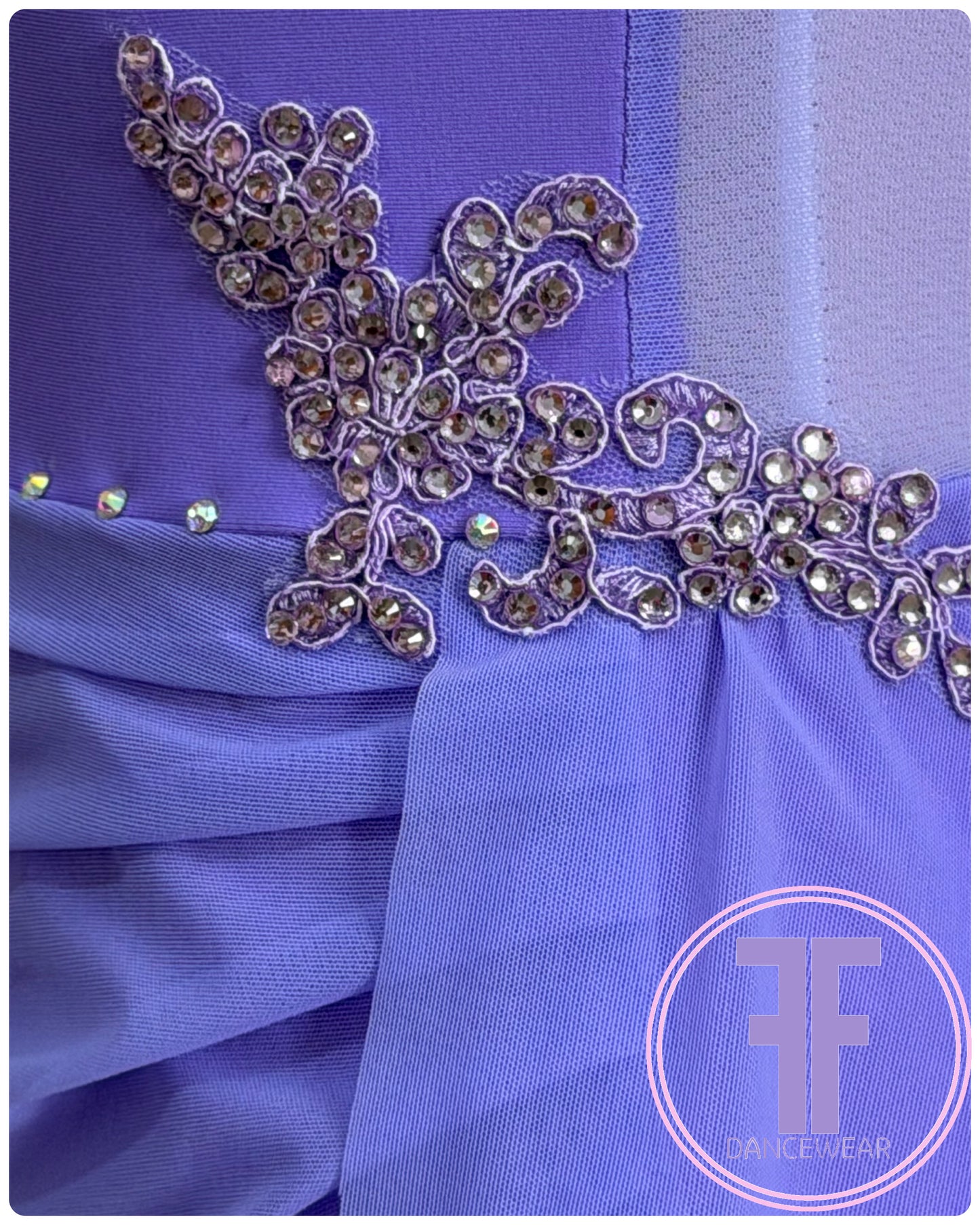 BESPOKE Lilac Stoned Lyrical / Contemporary Dance Costume (5/6 yrs)