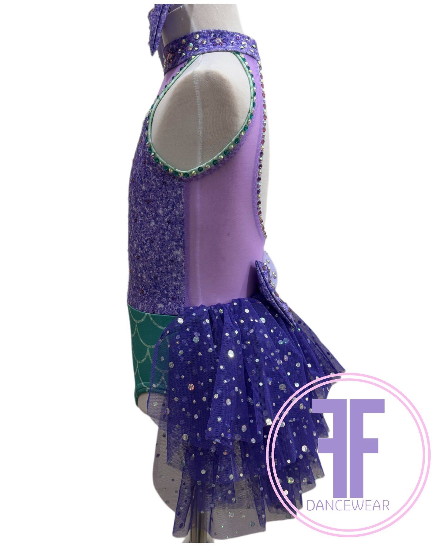 Bespoke Mermaid Inspired Dance Costume (Size 0 5/6 yrs)