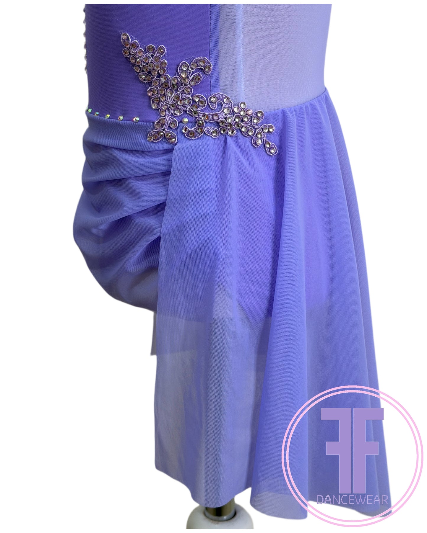 BESPOKE Lilac Stoned Lyrical / Contemporary Dance Costume (5/6 yrs)