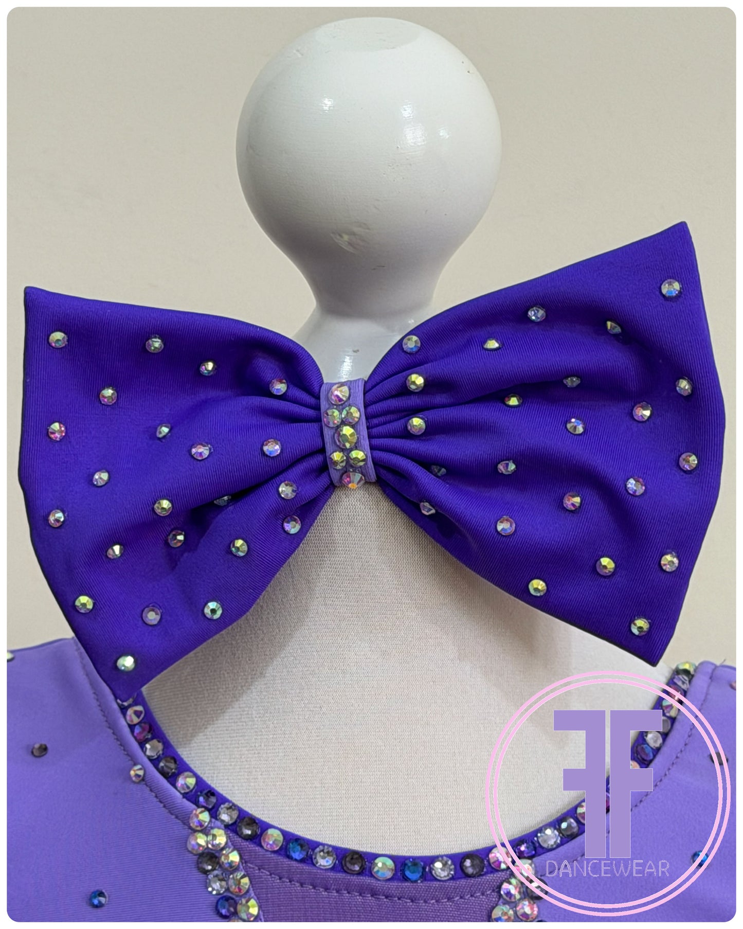 BESPOKE Lilac Stoned Modern / Jazz / Tap Dance Costume (5/6 yrs)