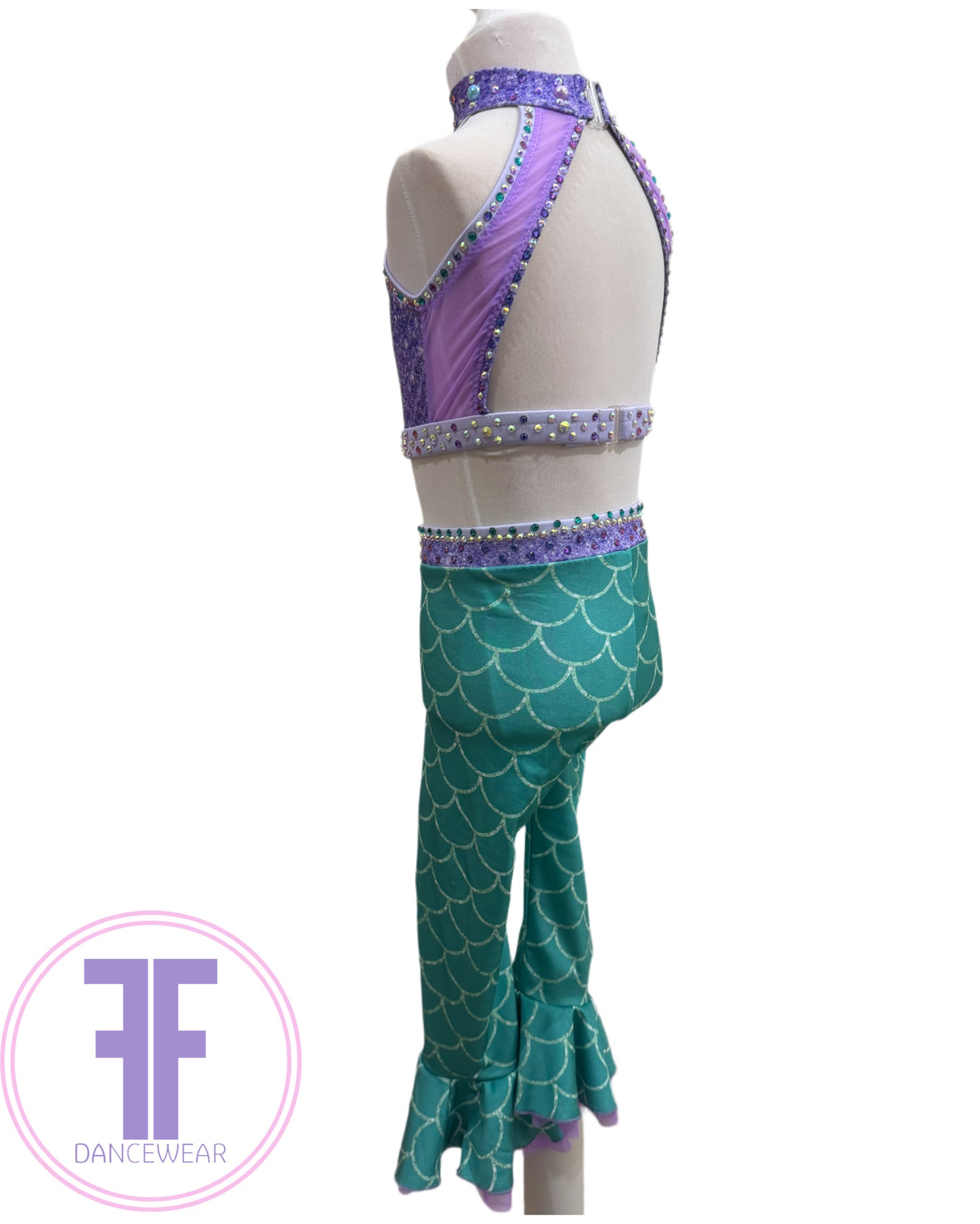 Bespoke Mermaid Inspired Dance Costume (Size 0 5/6 yrs)
