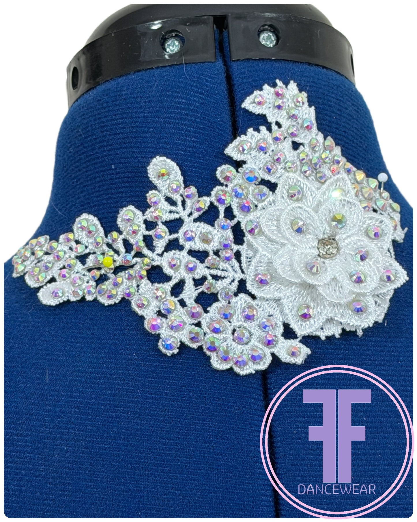 MELODY - Sapphire Blue Stoned Lyrical / Contemporary Dance Costume (AS)