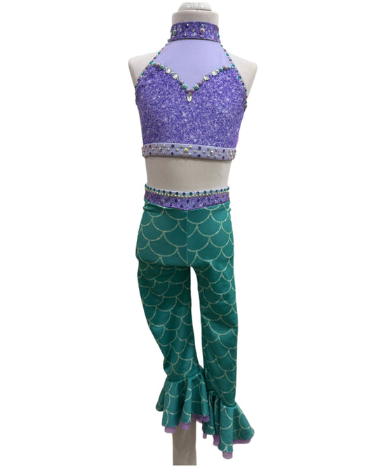 Bespoke Mermaid Inspired Dance Costume (Size 0 5/6 yrs)