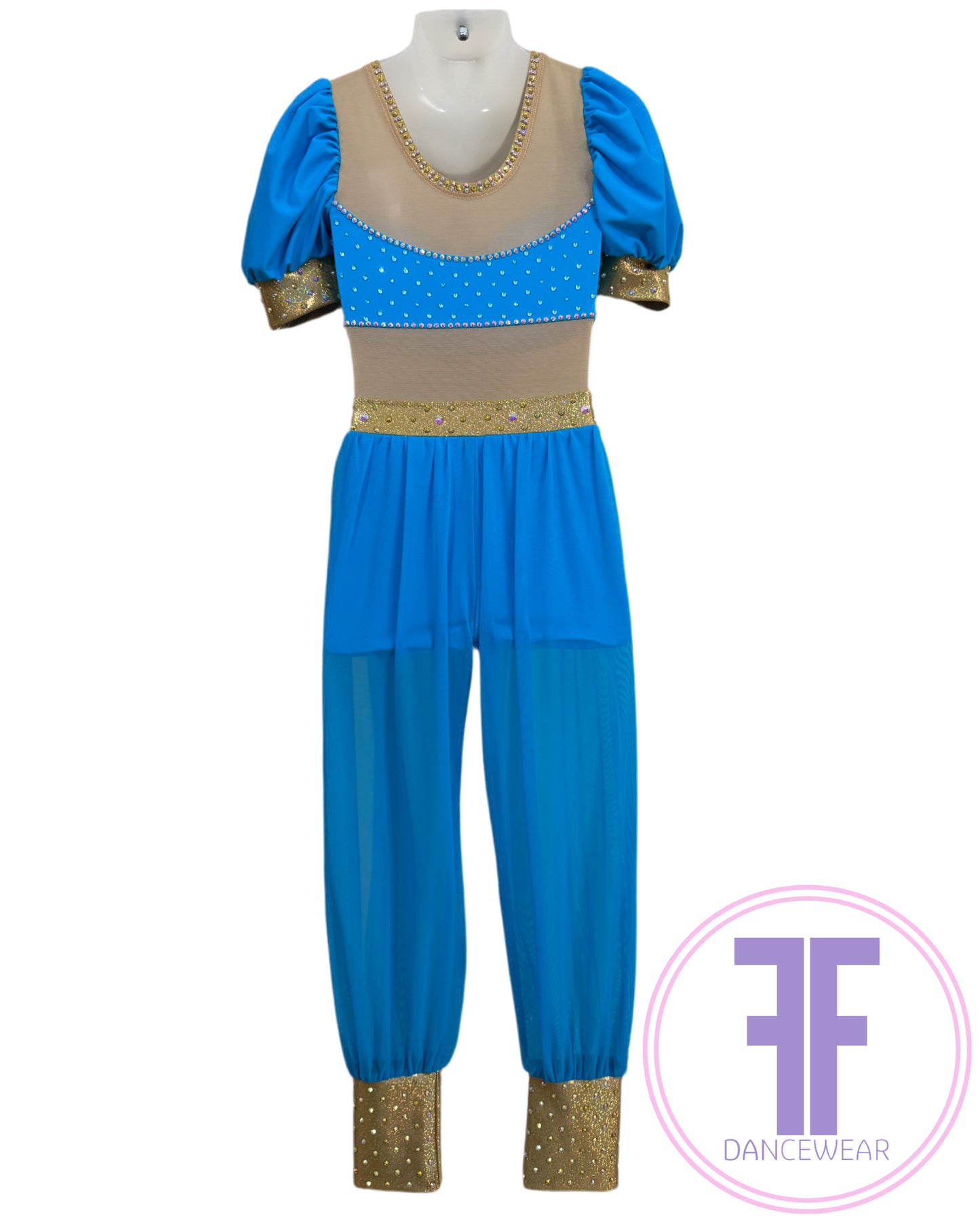 BESPOKE Genie Stoned Modern / Acro Dance Costume (7/8 yrs)