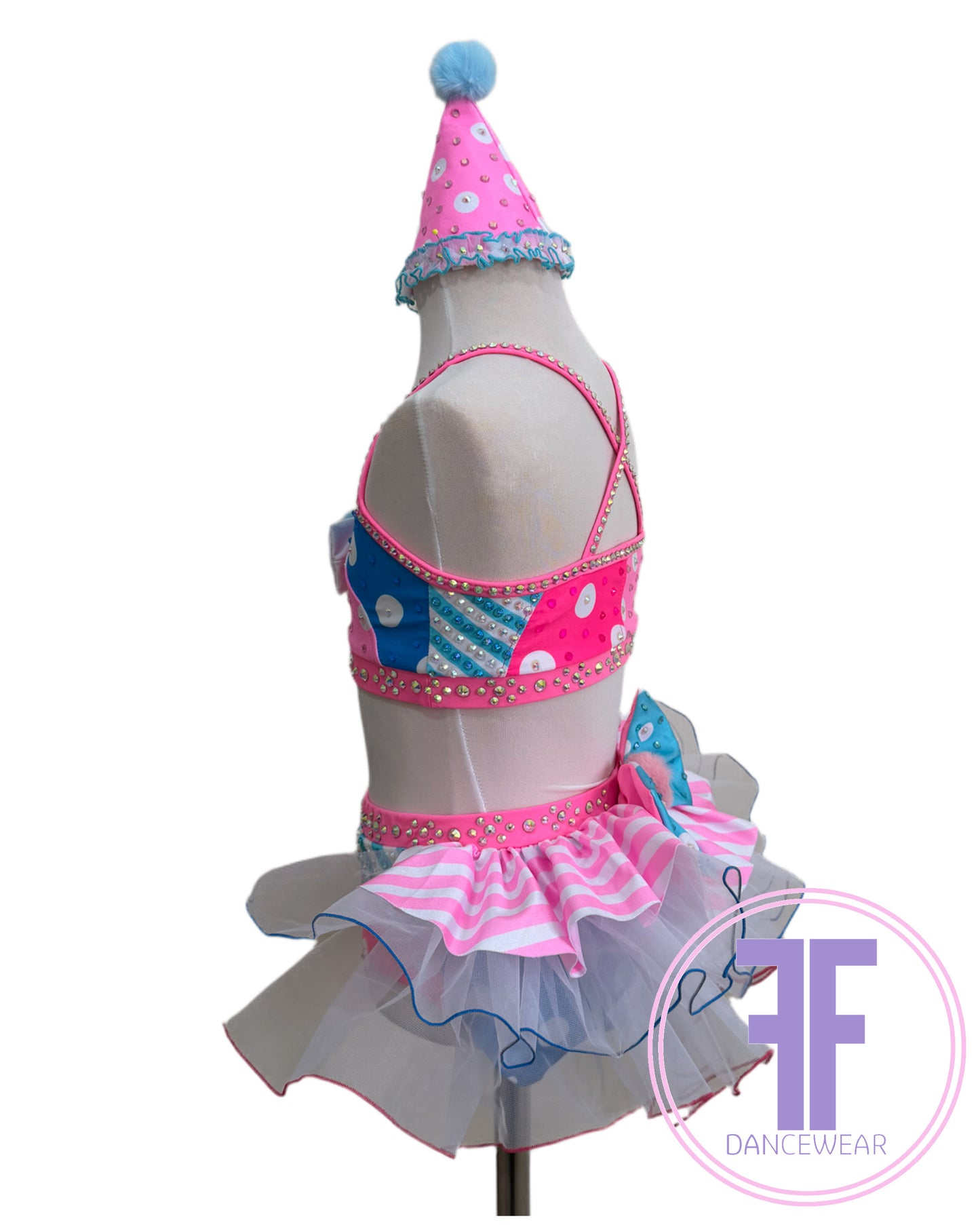 BESPOKE Circus Clown Stoned Modern / Tap Dance Costume (5/6 yrs)