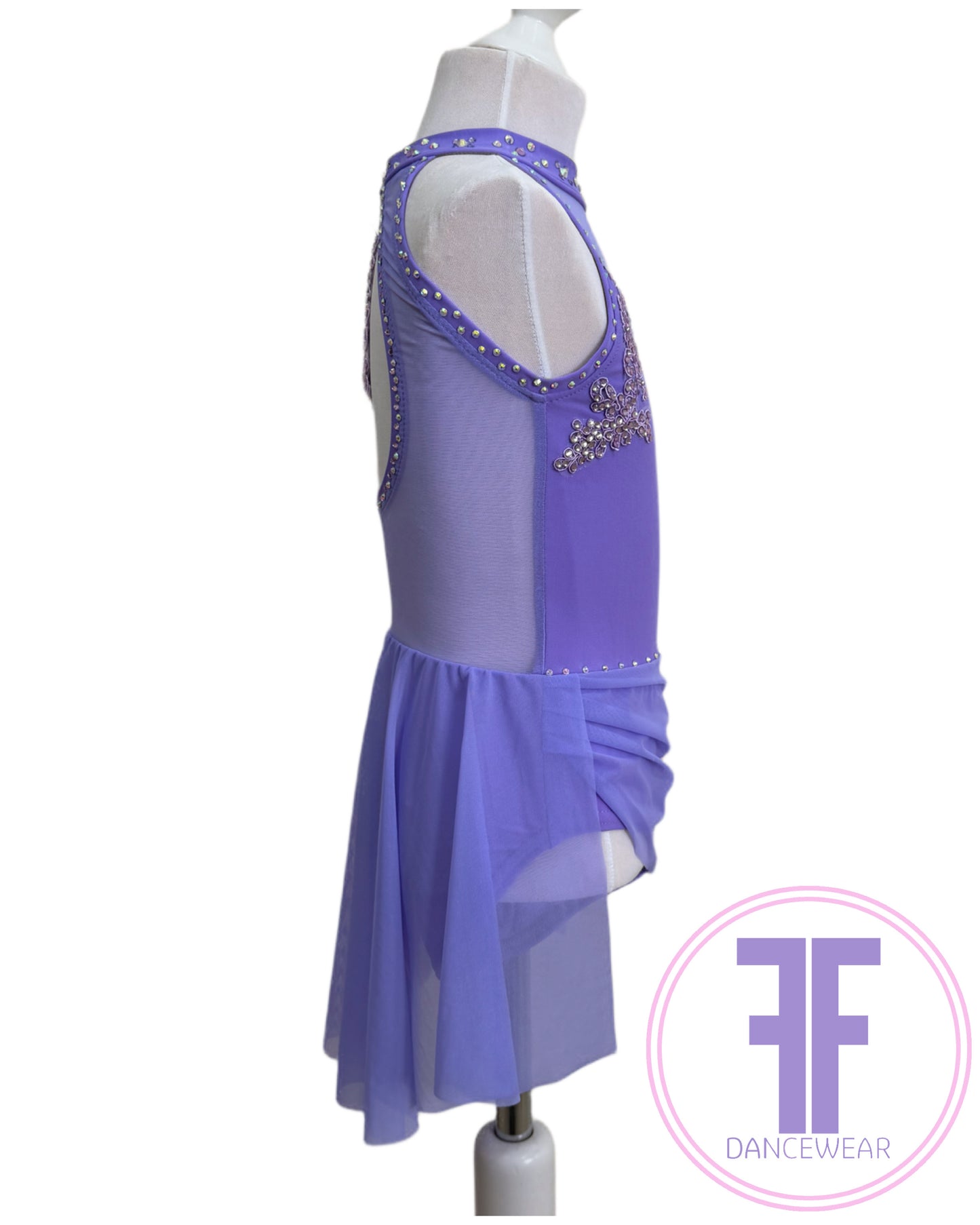BESPOKE Lilac Stoned Lyrical / Contemporary Dance Costume (5/6 yrs)