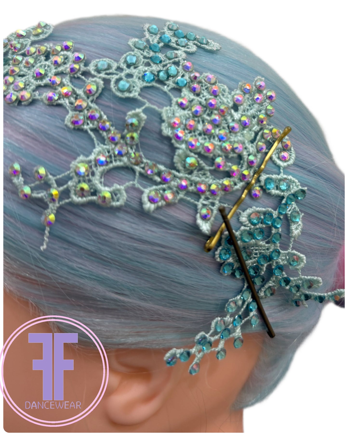 Crystal Lace Hair Piece