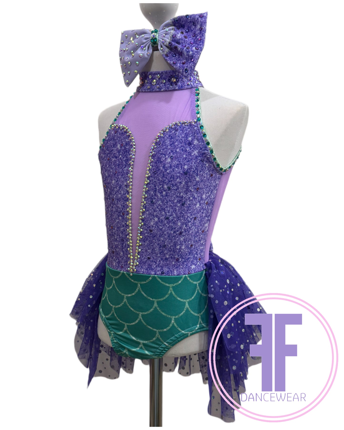 Bespoke Mermaid Inspired Dance Costume (Size 0 5/6 yrs)