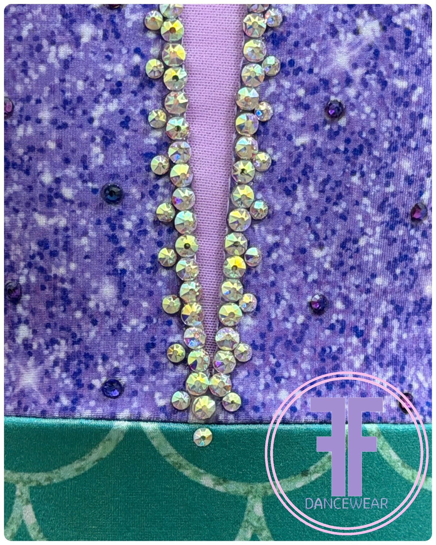 Bespoke Mermaid Inspired Dance Costume (Size 0 5/6 yrs)