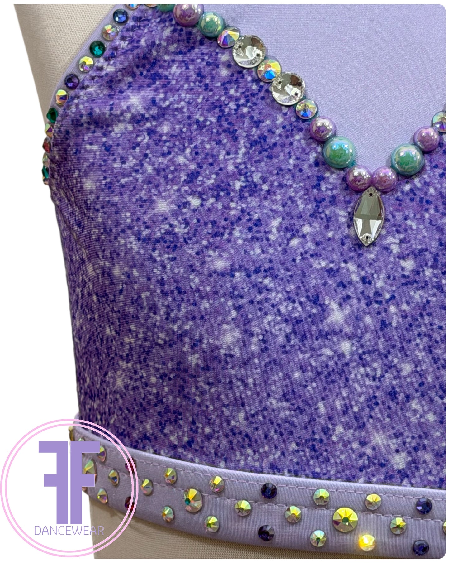 Bespoke Mermaid Inspired Dance Costume (Size 0 5/6 yrs)