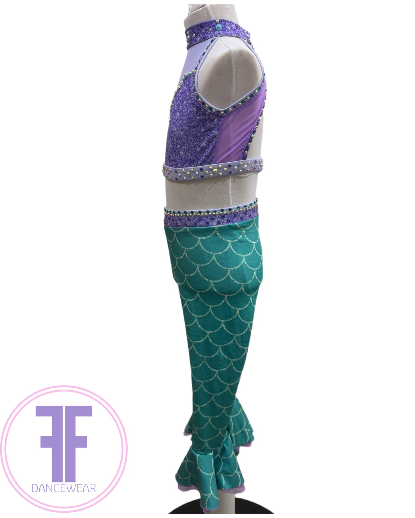 Bespoke Mermaid Inspired Dance Costume (Size 0 5/6 yrs)