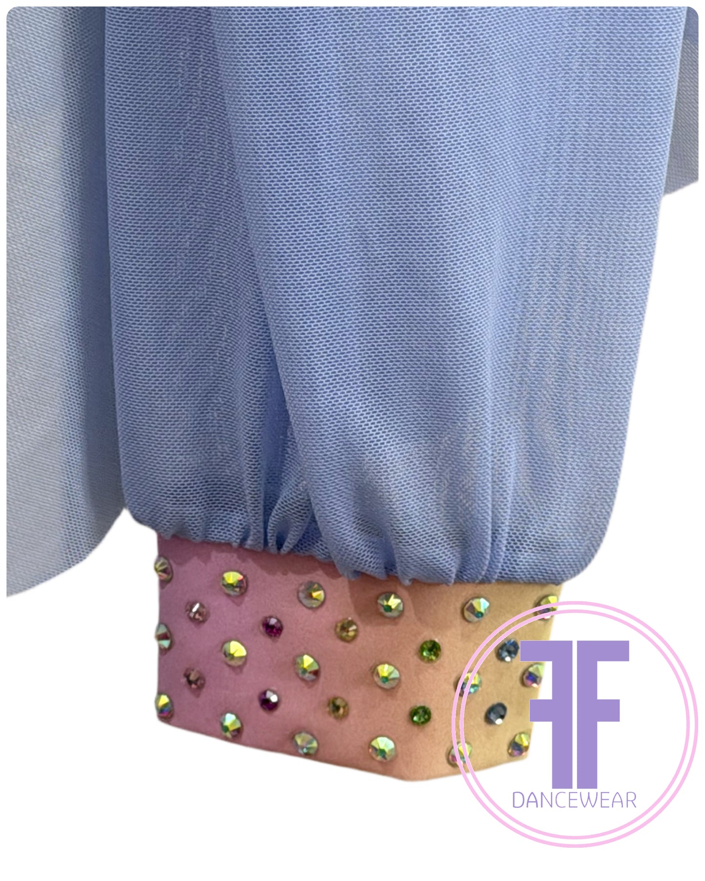 MELODY Pastel Rainbow & Blue Lyrical / Contemporary Dance Costume (11/12 yrs)