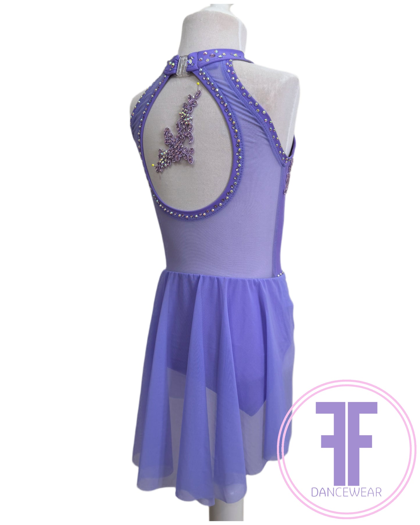 BESPOKE Lilac Stoned Lyrical / Contemporary Dance Costume (5/6 yrs)