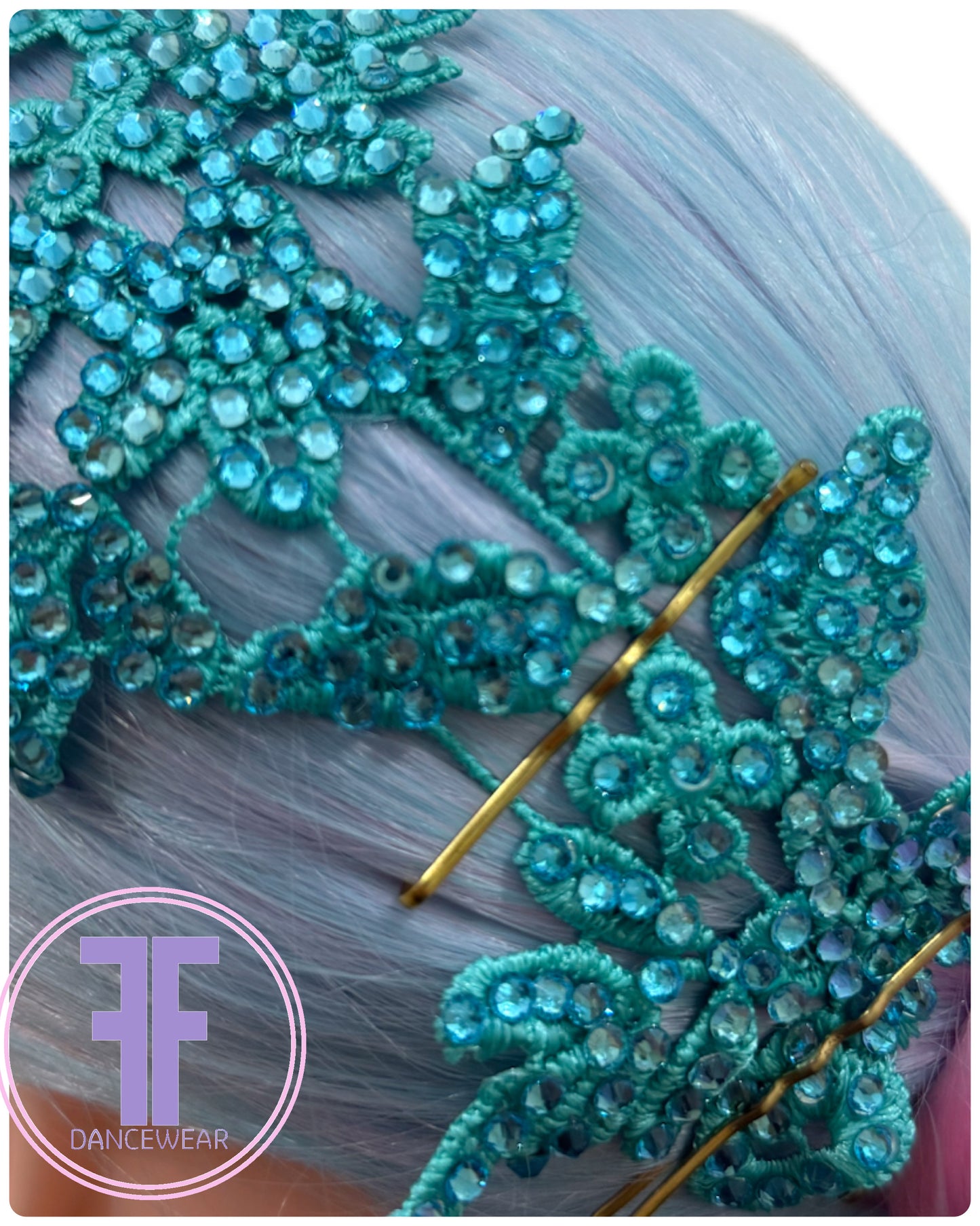 Crystal Lace Hair Piece