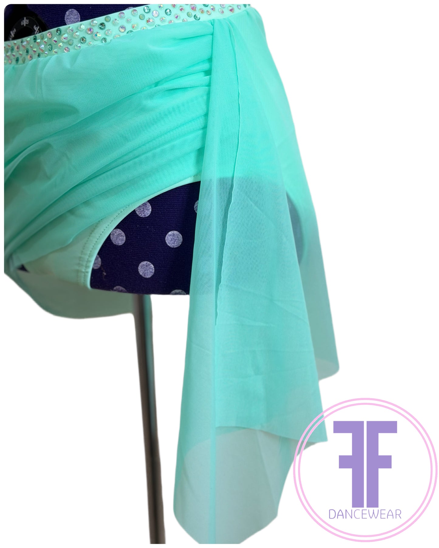 BESPOKE Spearmint Stoned Lyrical / Contemporary Dance Costume (AXS)