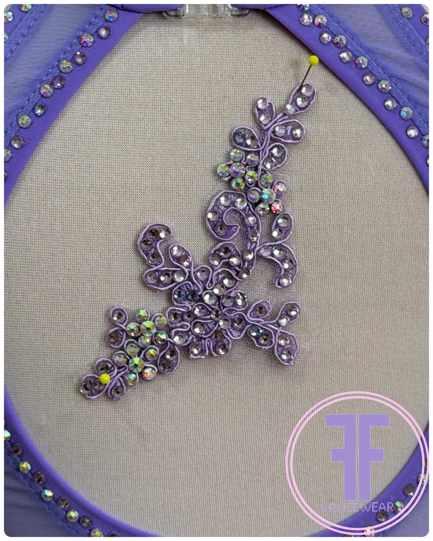 BESPOKE Lilac Stoned Lyrical / Contemporary Dance Costume (5/6 yrs)
