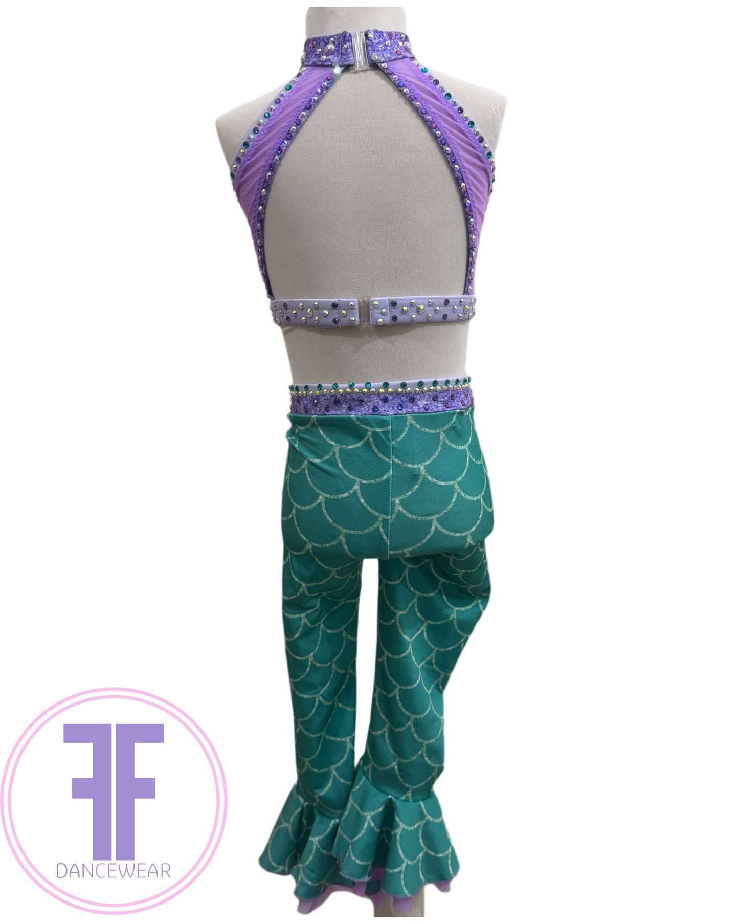 Bespoke Mermaid Inspired Dance Costume (Size 0 5/6 yrs)