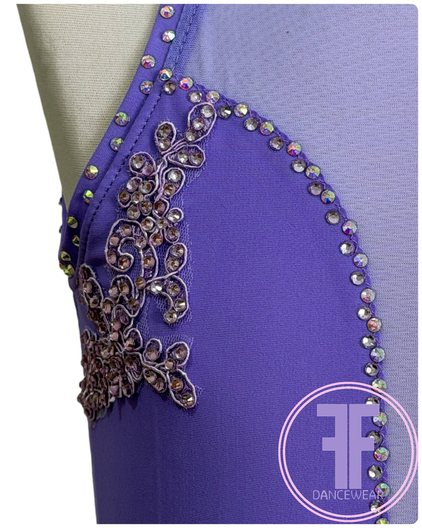 BESPOKE Lilac Stoned Lyrical / Contemporary Dance Costume (5/6 yrs)