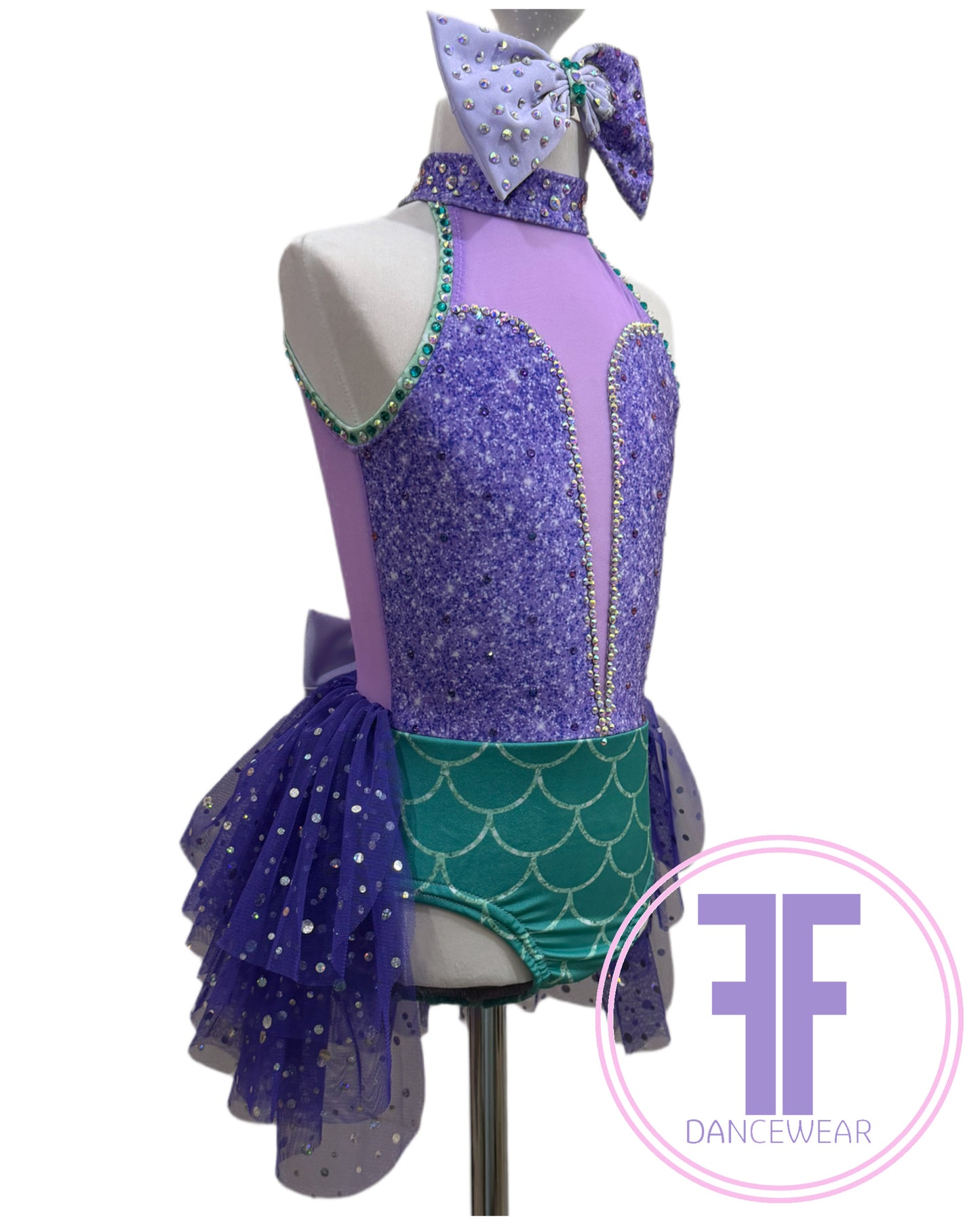 Bespoke Mermaid Inspired Dance Costume (Size 0 5/6 yrs)