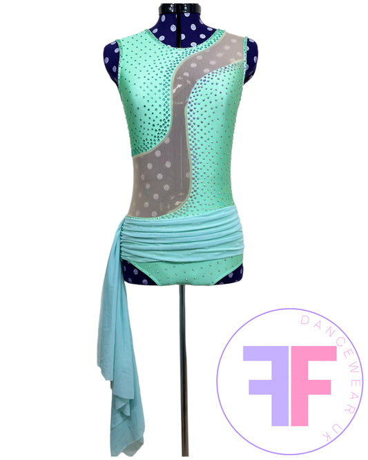 BESPOKE Mint Stoned Lyrical / Contemporary Dance Costume (Adult Small)