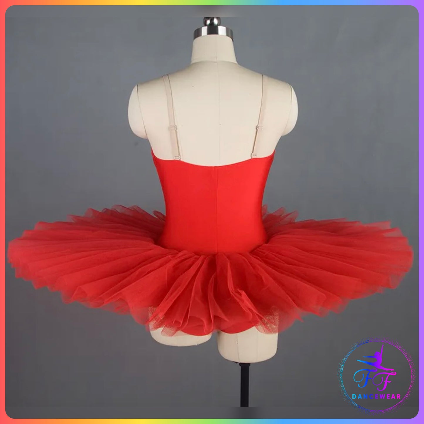 Red Stretch Pancake Ballet Tutu
