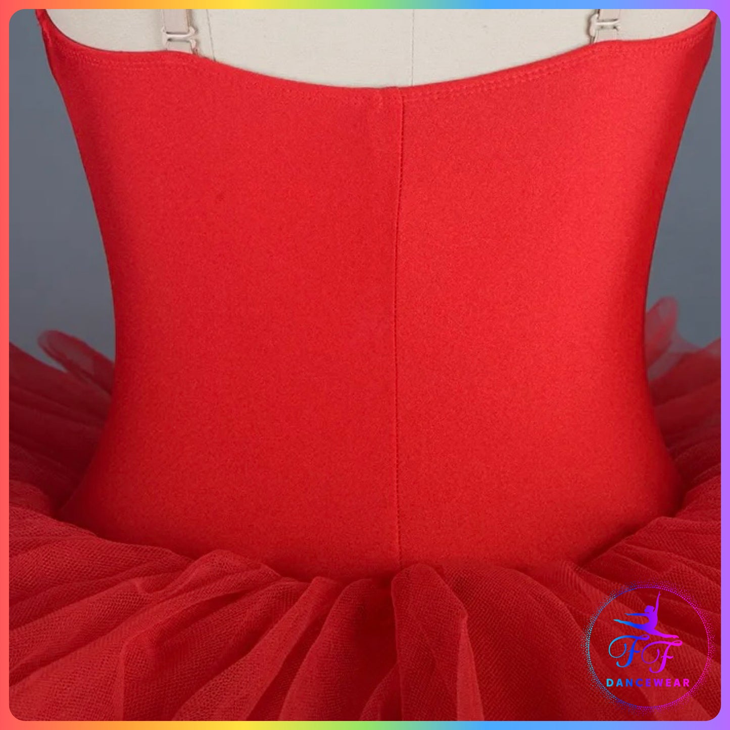 Red Stretch Pancake Ballet Tutu
