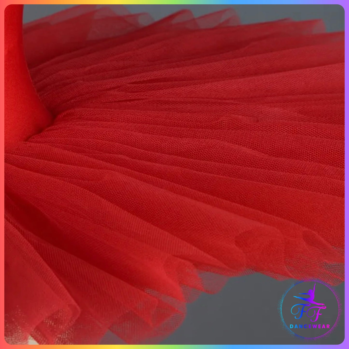 Red Stretch Pancake Ballet Tutu