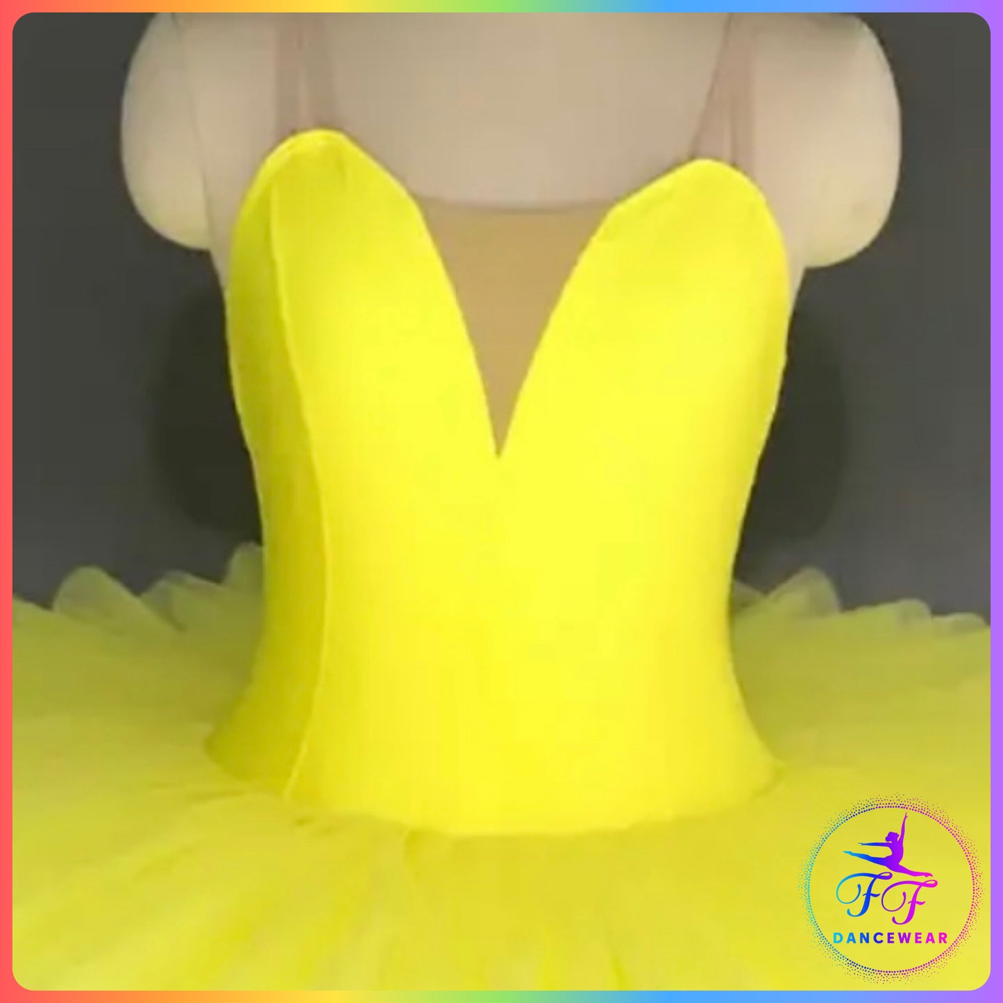 Yellow Stretch Pancake Ballet Tutu