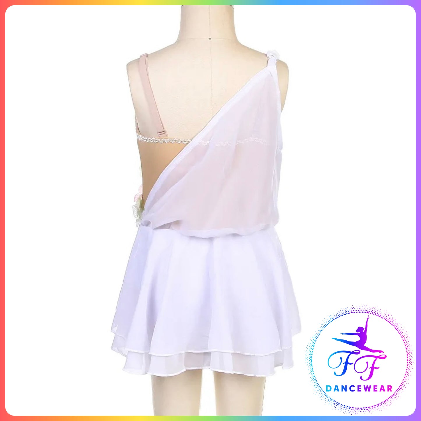 White Floral Ballet Dress (Child & Adult Sizes)