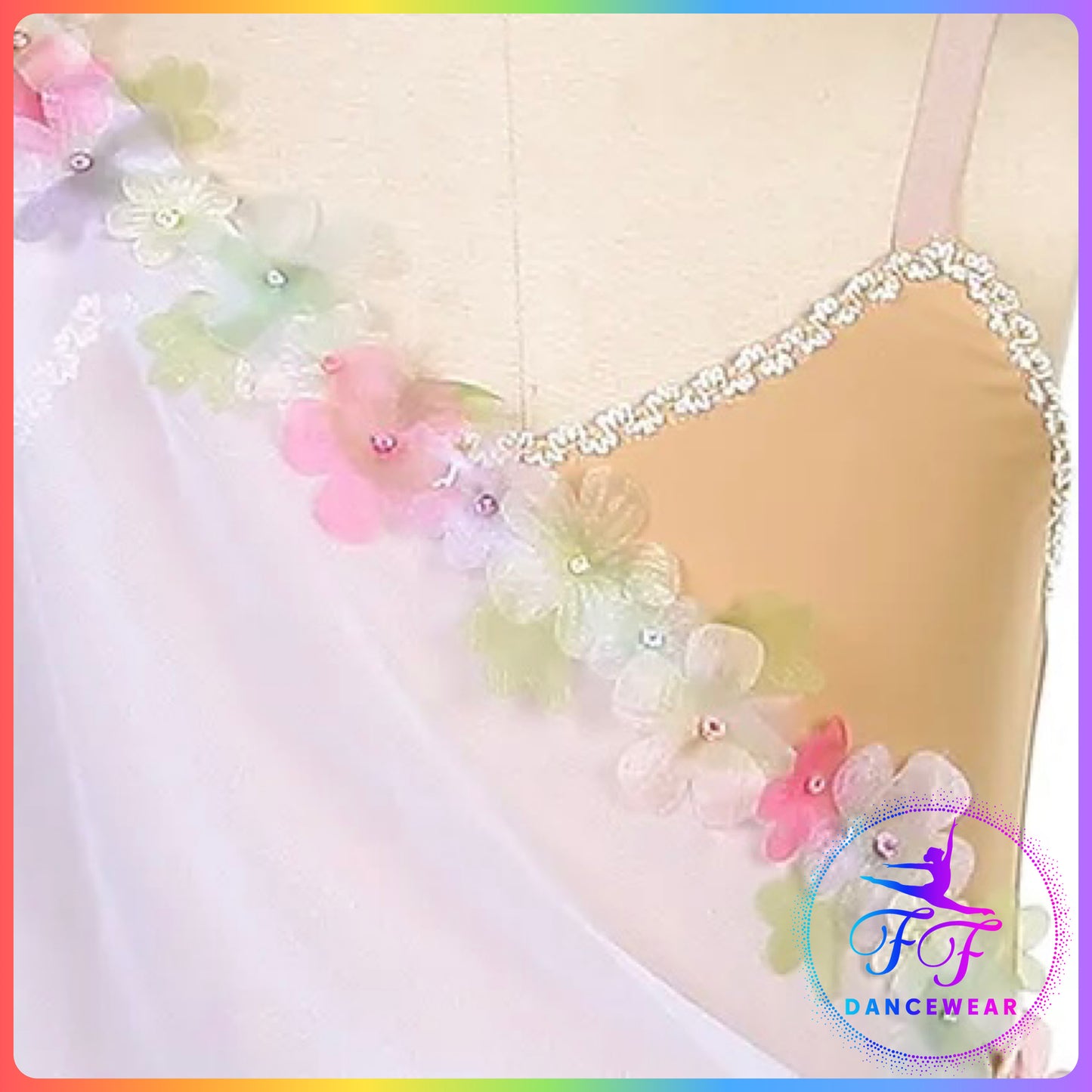 White Floral Ballet Dress (Child & Adult Sizes)