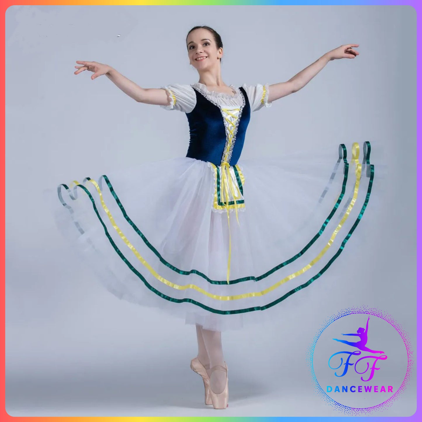 Dark Blue Velvet Bodice Romantic Tutu (Child & Adult Sizes)