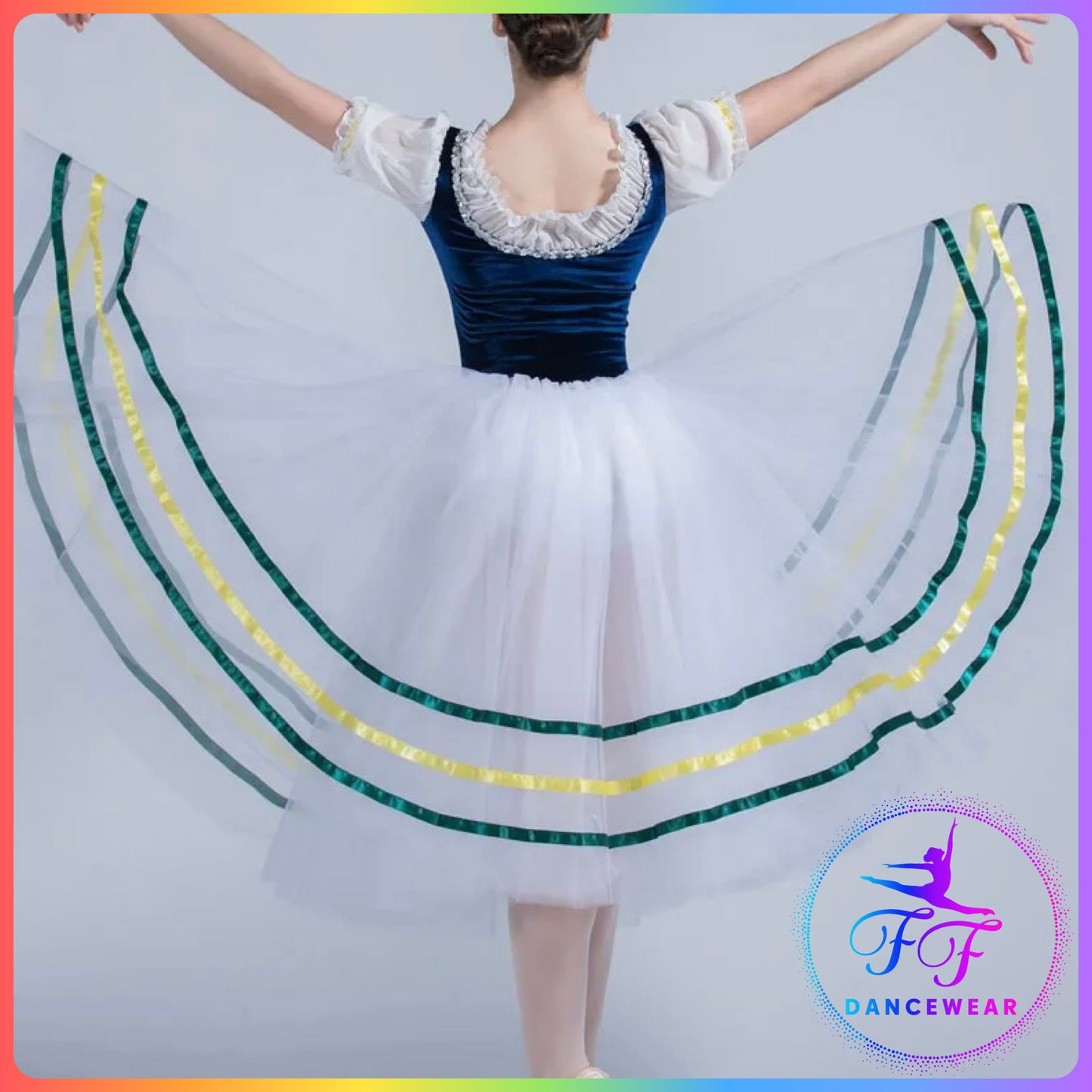 Dark Blue Velvet Bodice Romantic Tutu (Child & Adult Sizes)