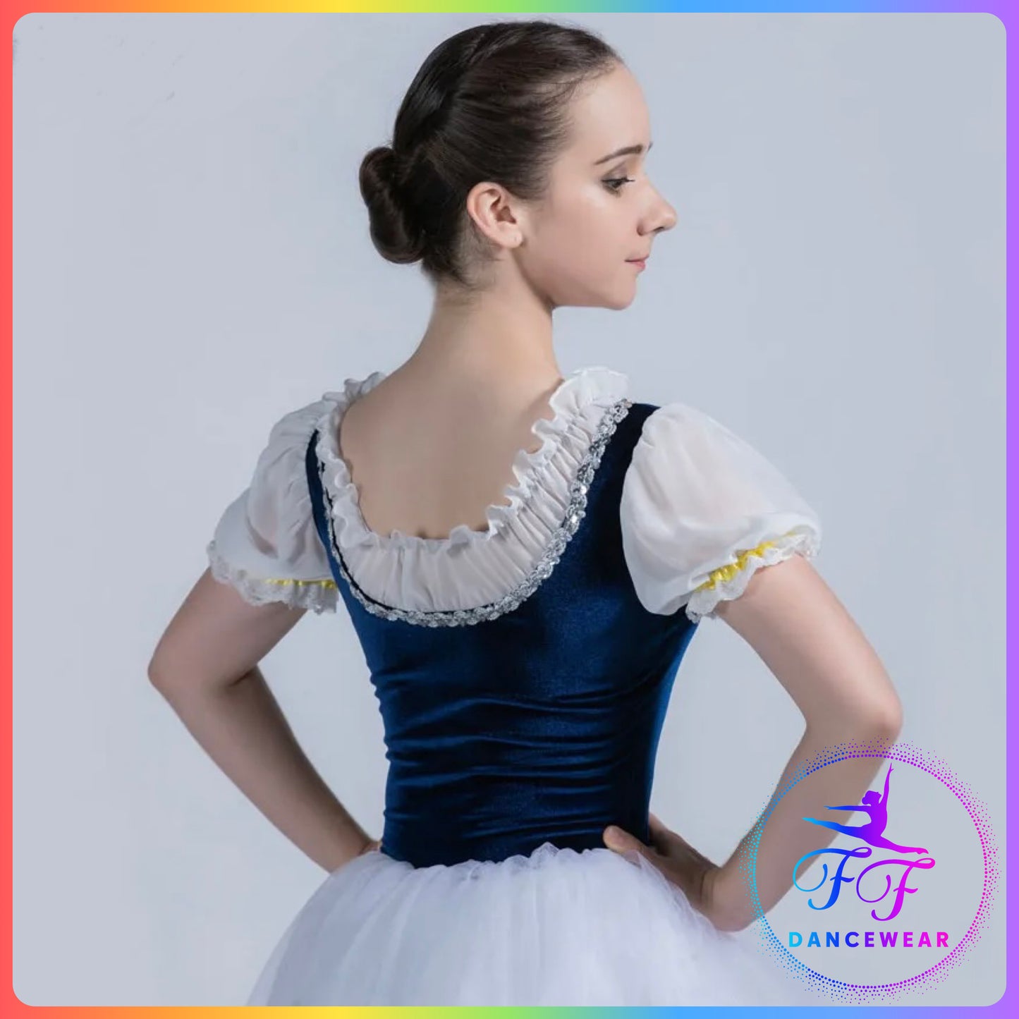 Dark Blue Velvet Bodice Romantic Tutu (Child & Adult Sizes)