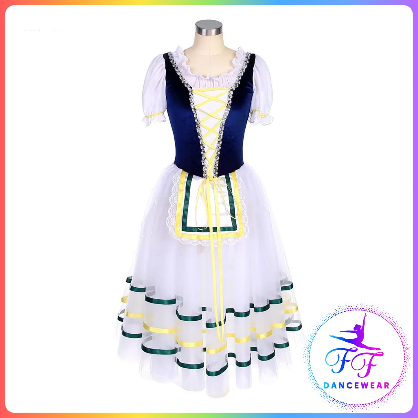 Dark Blue Velvet Bodice Romantic Tutu (Child & Adult Sizes)