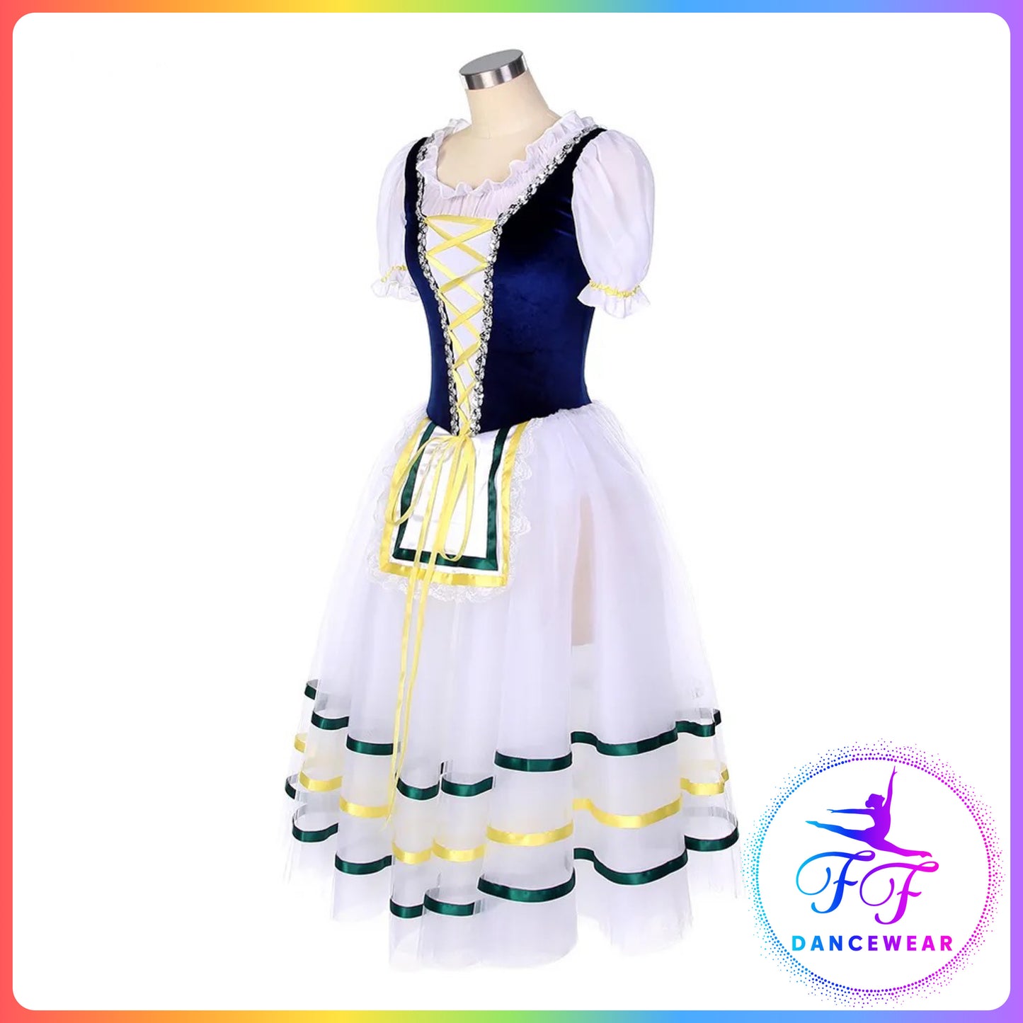 Dark Blue Velvet Bodice Romantic Tutu (Child & Adult Sizes)