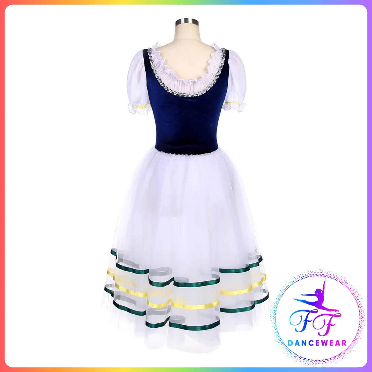 Dark Blue Velvet Bodice Romantic Tutu (Child & Adult Sizes)