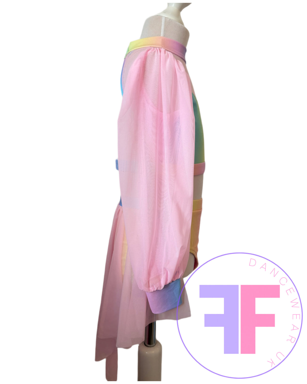 ANNA - Pastel Rainbow Sleeved Crop & Pants (Child & Adult Sizes)