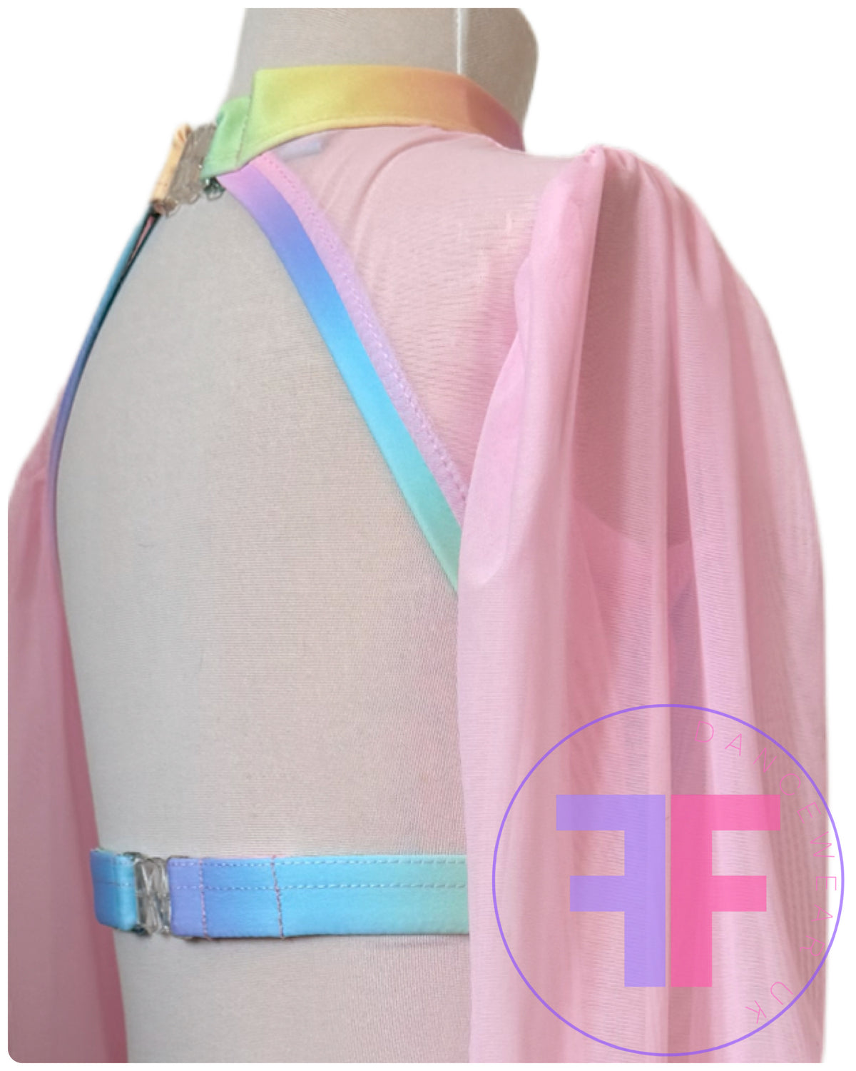 ANNA - Pastel Rainbow Sleeved Crop & Pants (Child & Adult Sizes)