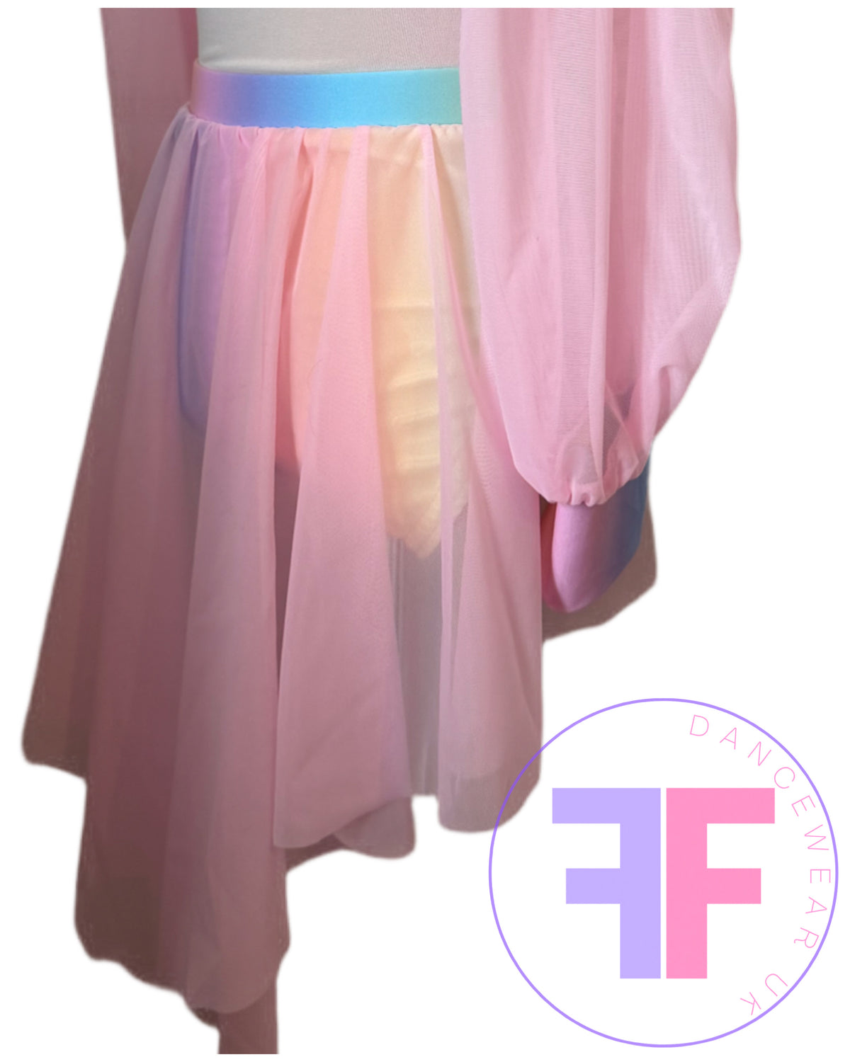 ANNA - Pastel Rainbow Sleeved Crop & Pants (Child & Adult Sizes)