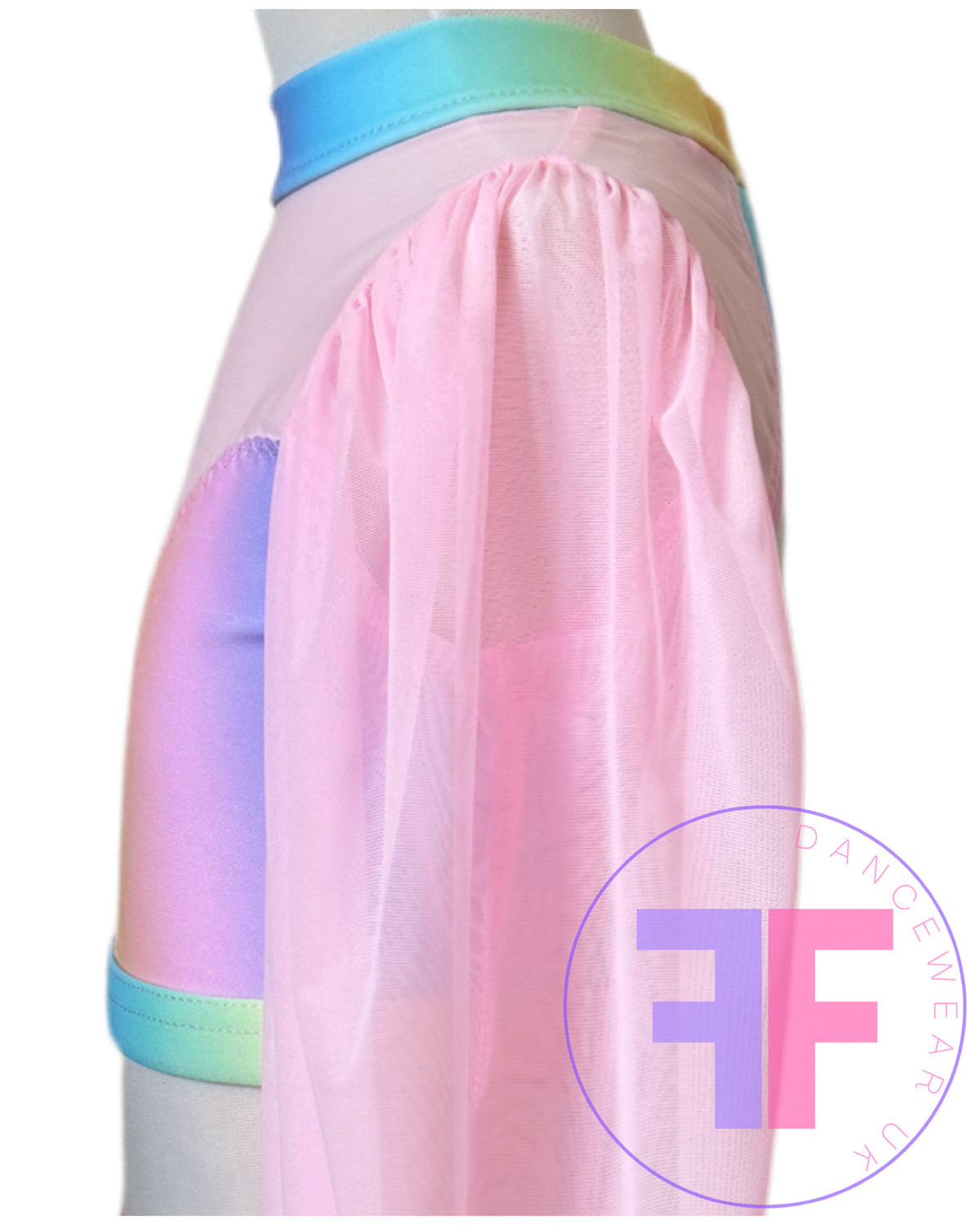 ANNA - Pastel Rainbow Sleeved Crop & Pants (Child & Adult Sizes)